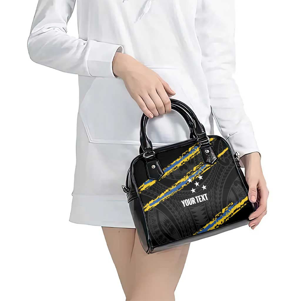 Kings Solomon Islands Football Custom Shoulder Handbag Come On Solomons Polynesian Grunge Style