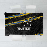 Kings Solomon Islands Football Custom Tablecloth Come On Solomons Polynesian Grunge Style