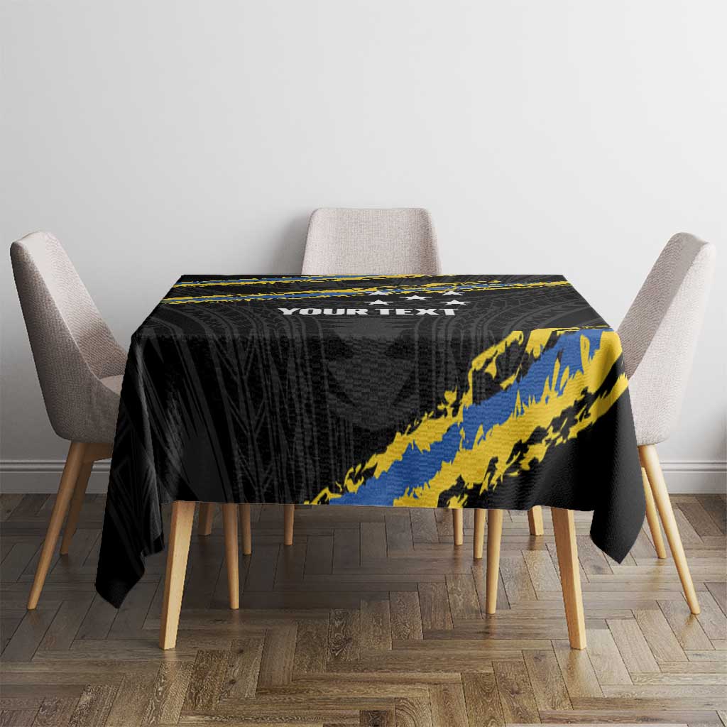 Kings Solomon Islands Football Custom Tablecloth Come On Solomons Polynesian Grunge Style