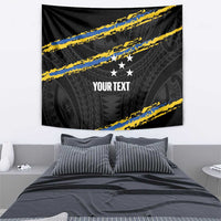 Kings Solomon Islands Football Custom Tapestry Come On Solomons Polynesian Grunge Style