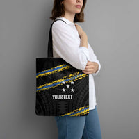 Kings Solomon Islands Football Custom Tote Bag Come On Solomons Polynesian Grunge Style