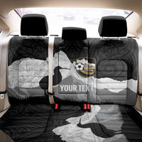 New Zealand South Island Football Custom Back Car Seat Cover Aoraki Mount Cook With Kiwi Maori Pattern