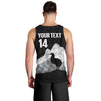 New Zealand South Island Football Custom Men Tank Top Aoraki Mount Cook With Kiwi Maori Pattern LT14 - Polynesian Pride