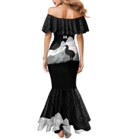 New Zealand South Island Football Custom Mermaid Dress Aoraki Mount Cook With Kiwi Maori Pattern LT14 - Polynesian Pride