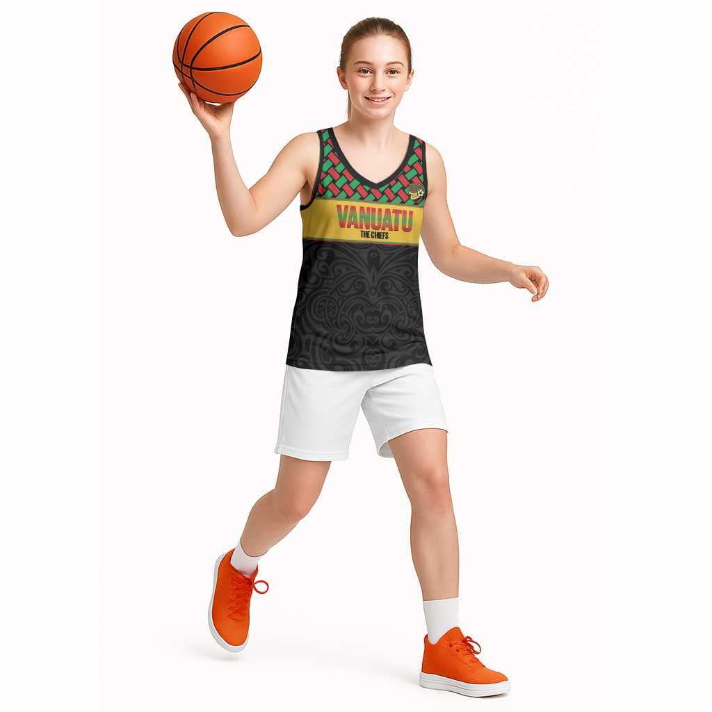 Vanuatu Football Custom Basketball Jersey Go Chiefs Basket-weave Pattern