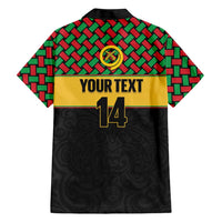 Vanuatu Football Custom Family Matching Mermaid Dress and Hawaiian Shirt Go Chiefs Basket-weave Pattern LT14 - Polynesian Pride
