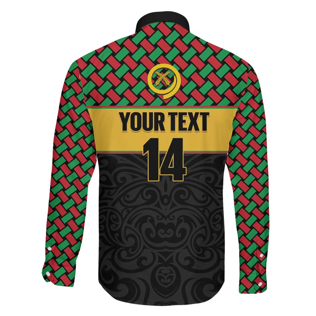Vanuatu Football Custom Family Matching Mermaid Dress and Hawaiian Shirt Go Chiefs Basket-weave Pattern LT14 - Polynesian Pride