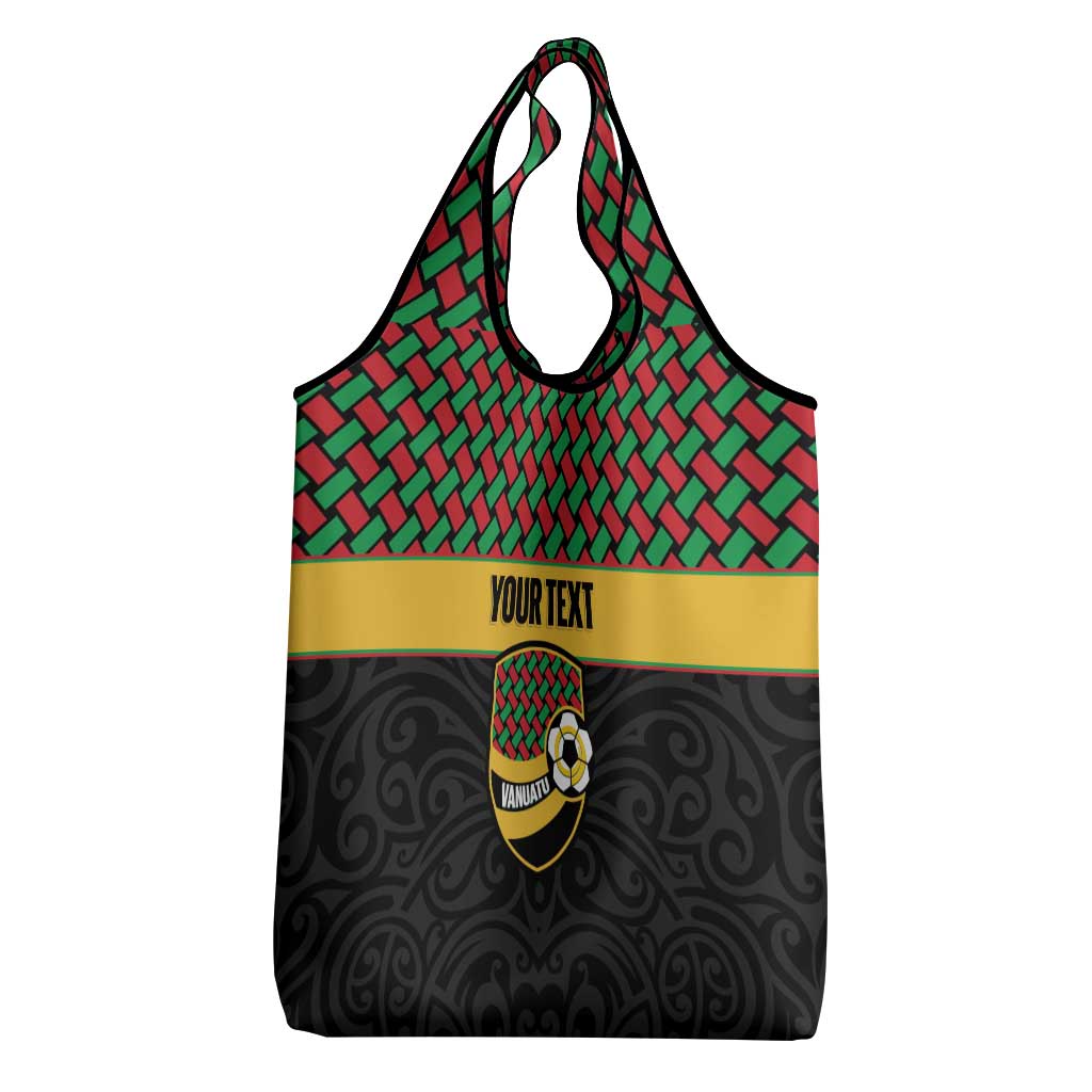 Vanuatu Football Custom Grocery Bag Go Chiefs Basket-weave Pattern