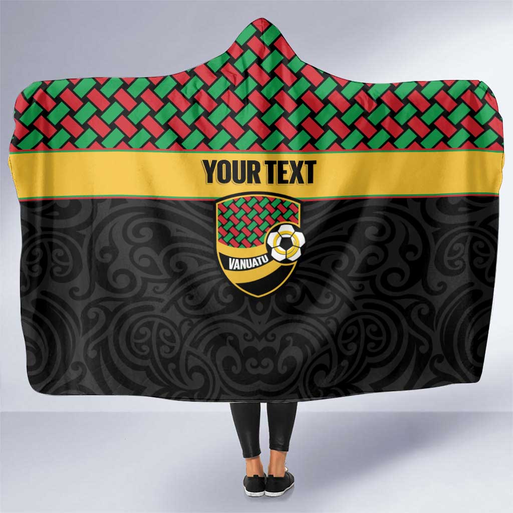 Vanuatu Football Custom Hooded Blanket Go Chiefs Basket-weave Pattern