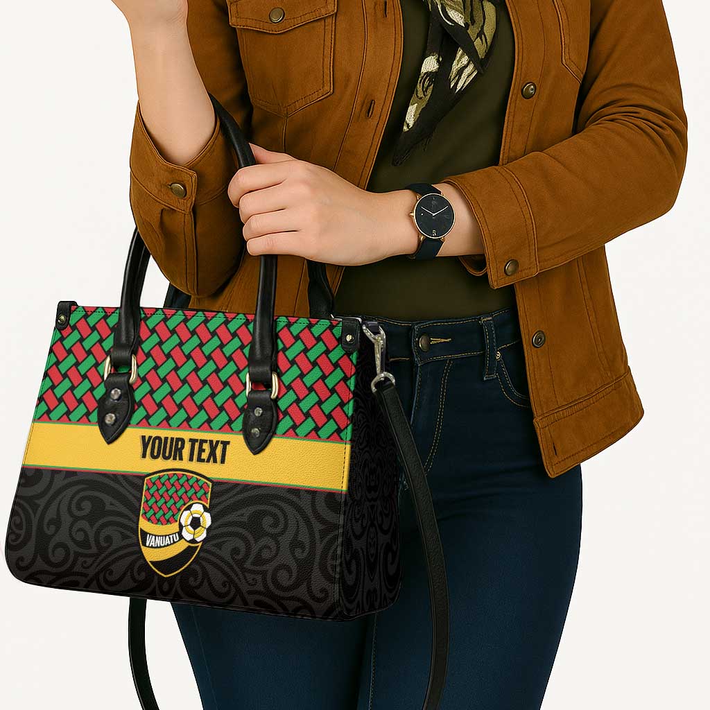 Vanuatu Football Custom Leather Bag Go Chiefs Basket-weave Pattern