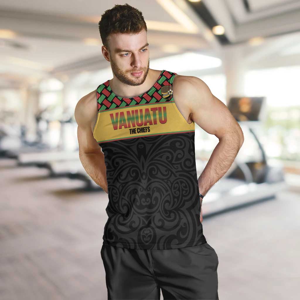 Vanuatu Football Custom Men Tank Top Go Chiefs Basket-weave Pattern