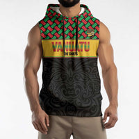 Vanuatu Football Custom Sleeveless Hoodie Go Chiefs Basket-weave Pattern