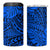 Blue Hawaii 4 in 1 Can Cooler Tumbler Polynesian Tribal Art