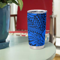 Blue Hawaii Tumbler Cup Polynesian Tribal Art