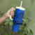 Blue Hawaii Tumbler With Handle Polynesian Tribal Art