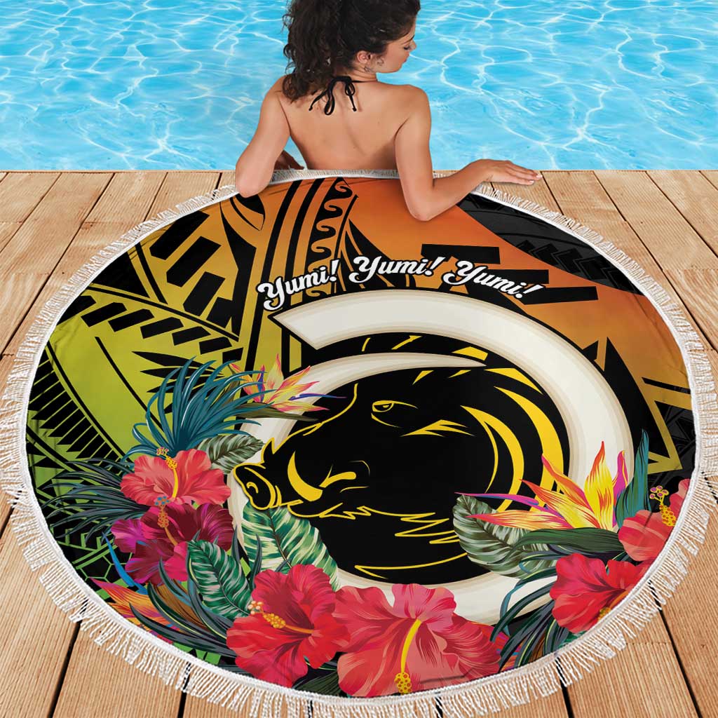 Vanuatu Boar Tusk Yumi Yumi Yumi Beach Blanket Independens Dei Long God Yumi Stanap