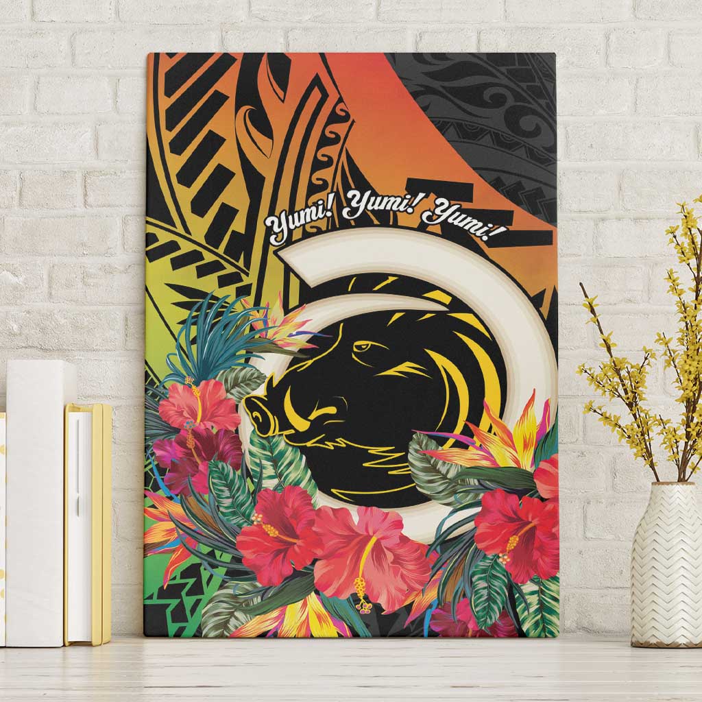 Vanuatu Boar Tusk Yumi Yumi Yumi Canvas Wall Art Independens Dei Long God Yumi Stanap