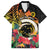 Vanuatu Boar Tusk Yumi Yumi Yumi Family Matching Off The Shoulder Long Sleeve Dress and Hawaiian Shirt Independens Dei Long God Yumi Stanap