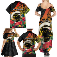 Vanuatu Boar Tusk Yumi Yumi Yumi Family Matching Summer Maxi Dress and Hawaiian Shirt Independens Dei Long God Yumi Stanap