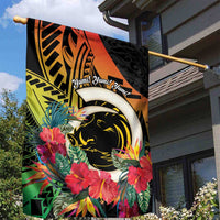 Vanuatu Boar Tusk Yumi Yumi Yumi Garden Flag Independens Dei Long God Yumi Stanap