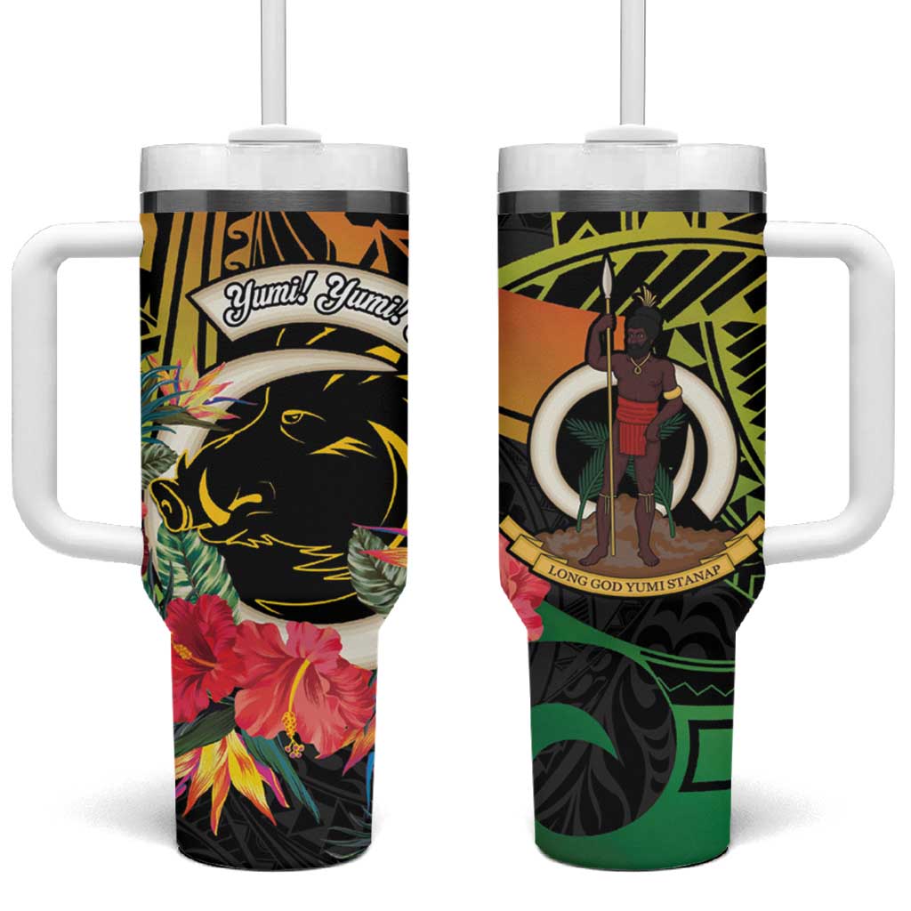 Vanuatu Boar Tusk Yumi Yumi Yumi Tumbler With Handle Independens Dei Long God Yumi Stanap
