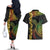 Vanuatu Sand Drawing Turtle Couples Matching Off The Shoulder Long Sleeve Dress and Hawaiian Shirt Happy Independence Day