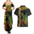 Vanuatu Sand Drawing Turtle Couples Matching Summer Maxi Dress and Hawaiian Shirt Happy Independence Day