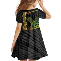 Vanuatu Sand Drawing Turtle Family Matching Mermaid Dress and Hawaiian Shirt Happy Independence Day LT14 - Polynesian Pride