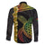 Vanuatu Sand Drawing Turtle Family Matching Off The Shoulder Long Sleeve Dress and Hawaiian Shirt Happy Independence Day