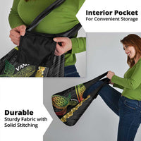 Vanuatu Sand Drawing Turtle Grocery Bag Happy Independence Day