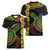 Vanuatu Sand Drawing Turtle Women V-Neck T-Shirt Happy Independence Day
