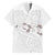 White Polynesia Hawaiian Shirt Tribal Pattern Tropical Frangipani