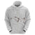 White Polynesia Zip Hoodie Tribal Pattern Tropical Frangipani