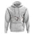 White Polynesia Zip Hoodie Tribal Pattern Tropical Frangipani