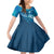 Blue Polynesia Family Matching Mermaid Dress and Hawaiian Shirt Tribal Pattern Tropical Frangipani
