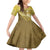 Gold Polynesia Family Matching Mermaid Dress and Hawaiian Shirt Tribal Pattern Tropical Frangipani