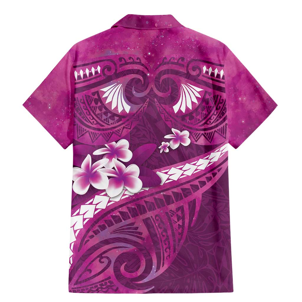 Pink Polynesia Family Matching Mermaid Dress and Hawaiian Shirt Tribal Pattern Tropical Frangipani