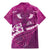 Pink Polynesia Family Matching Mermaid Dress and Hawaiian Shirt Tribal Pattern Tropical Frangipani