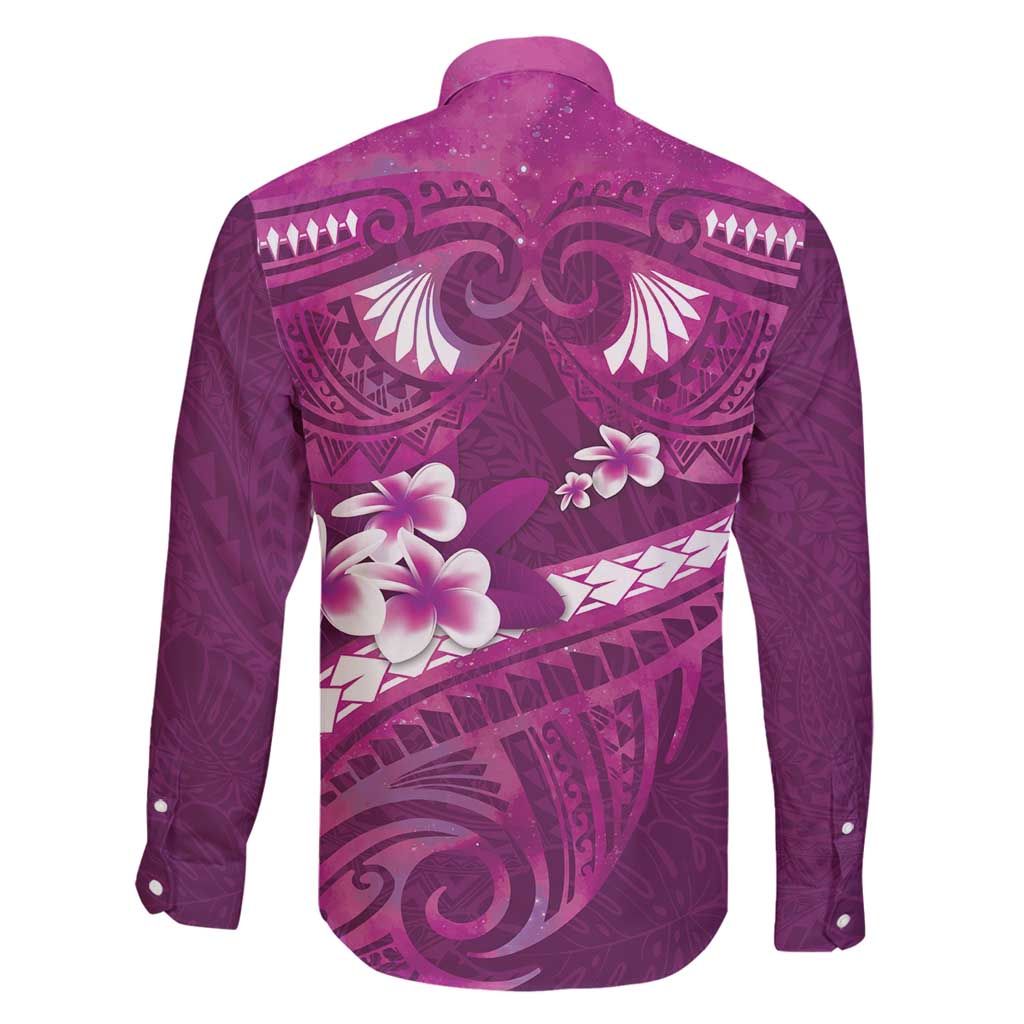 Pink Polynesia Family Matching Mermaid Dress and Hawaiian Shirt Tribal Pattern Tropical Frangipani