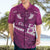 Pink Polynesia Hawaiian Shirt Tribal Pattern Tropical Frangipani