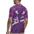 Purple Polynesia Rugby Jersey Tribal Pattern Tropical Frangipani
