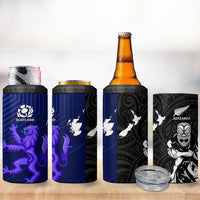 New Zealand and Scotland Rugby 4 in 1 Can Cooler Tumbler All Black Maori With Thistle Together