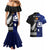 New Zealand and Scotland Rugby Couples Matching Mermaid Dress And Hawaiian Shirt All Black Maori With Thistle Together LT14 - Polynesian Pride