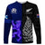 New Zealand and Scotland Rugby Long Sleeve Shirt All Black Maori With Thistle Together LT14 Unisex Black - Polynesian Pride