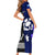 New Zealand and Scotland Rugby Short Sleeve Bodycon Dress All Black Maori With Thistle Together LT14 - Polynesian Pride