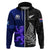 Personalised New Zealand and Scotland Rugby Hoodie All Black Maori With Thistle Together LT14 - Polynesian Pride