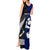 Personalised New Zealand and Scotland Rugby Tank Maxi Dress All Black Maori With Thistle Together LT14 - Polynesian Pride