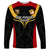 Papua New Guinea Rugby Long Sleeve Shirt Port Moresby Vipers PNG Polynesian Pattern LT14 Unisex Black - Polynesian Pride