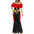 Custom Papua New Guinea Rugby Mermaid Dress Port Moresby Vipers PNG Polynesian Pattern LT14 - Polynesian Pride