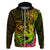 Hawaii Hoodie Kanaka Map With Polynesian Shark Tattoo Reggae Unique LT14 Zip Hoodie Reggae - Polynesian Pride